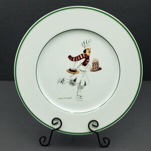Williams Sonoma Skating Chefs by Guy Buffet Dinner Plate Pierre Serving Plate